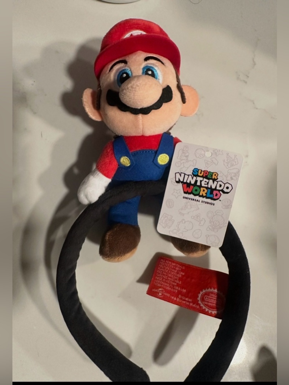 Nintendo Red & Blue Mario Plush Headband